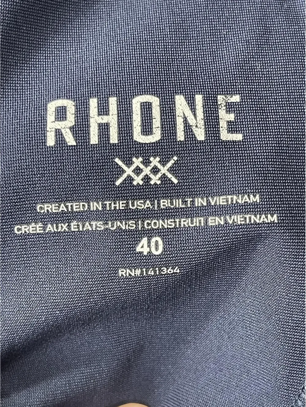 Rhone Men's Commuter Pants Navy Sz 40 Performance Casual Classic Stretch